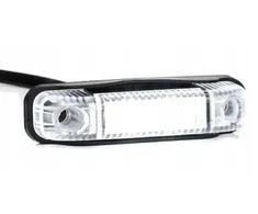 Šoninė gabaritinė lemputė Fristom Ft-13 Ft-013 B balta Led Bus Priekaba Tir Sunkvežimis