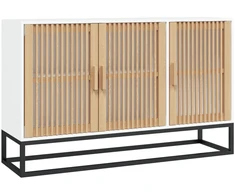 Šoninė spintelė, baltos spalvos, 105x30x65cm, apdirbta mediena