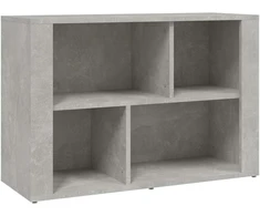 Šoninė spintelė, betono pilka, 80x30x54cm, apdirbta mediena