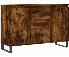 Šoninė spintelė, dūminio ąžuolo, 101,5x35x70cm, apdirbta mediena