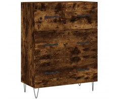 Šoninė spintelė, dūminio ąžuolo, 69,5x34x90cm, apdirbta mediena