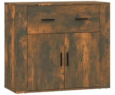 Šoninė spintelė, dūminio ąžuolo, 80x33x70cm, apdirbta mediena