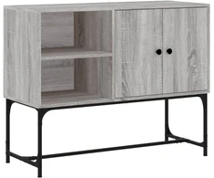 Šoninė spintelė, pilka ąžuolo, 100x40x79,5cm, apdirbta mediena