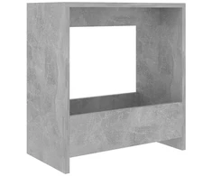 Šoninis staliukas, betono pilkas, 50x26x50cm, apdirbta mediena