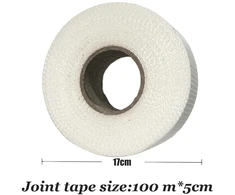 Sopimusz lipni jungčių juosta, 50 mm x 100 m, stiklo pluošto jungčių uždengimo juostelės besiūliam jungčių užpildymui, audinio juosta, gipso kartono plokščių, įtrūkimų ir skylių armavimo juostelės