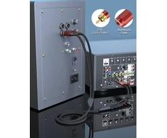 Soundfam xlr į rca kabelis 5 m, premium 2 xlr female į 2 rca male audio jungties kabelis