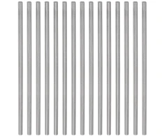 Sourcing map 15vnt. apvalių strypų 3.1mm x 100mm greitapjovio plieno (hss) tekinimo staklių strypai "pasidaryk pats" rankinis įrankis tekinimui, frezavimui, gręžimui ir sriegimui