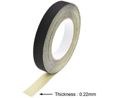 Sourcing map 20 mm acetatinė audinio juosta nešiojamam kompiuteriui automobiliui gitaros remontui aukštos temperatūros juosta juoda 30 m / 98,4 pėdos