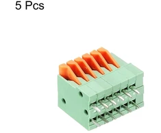 Sourcing map 5 vnt. Pcb spyruoklinė gnybtų bloko jungtis Kf141v 150v 2a 2.54mm 6 pozicijų grandinėms, elektronikai, kompiuteriams