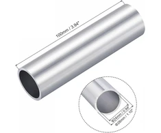 Sourcing map 6063 aliuminio apvalus vamzdis 28 mm išorinis skersmuo 24 mm vidinis skersmuo 100 mm ilgio vamzdžių žarnos