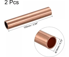 Ventiliatorius Sourcing map apvalus varinis vamzdis 19 mm išorinis skersmuo 1.5 mm sienelės storis 100 mm ilgio vamzdžio žarna 2 vnt.