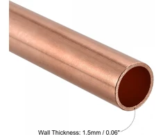 Ventiliatorius Sourcing map apvalus varinis vamzdis 19 mm išorinis skersmuo 1.5 mm sienelės storis 100 mm ilgio vamzdžio žarna 2 vnt.