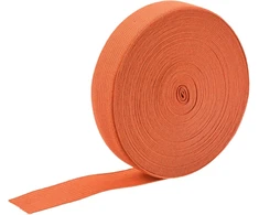 Sourcing map elastinės juostos siuvimui, 20 mm pločio elastinė juosta, 9 m ilgio guminė juosta, elastinė juosta kelnėms, "pasidaryk pats" amatų audiniai, apvadinė juosta juosmeniui, oranžinė