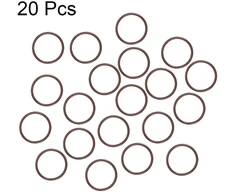 Sourcing map fluoroelastomerinės gumos o-žiedų rinkinys, 20 vnt., 26 mm išorinis skersmuo, 22 mm vidinis skersmuo, 2 mm plotis, metrinis fkm sandariklis