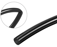 Sourcing map pneumatinė oro žarna, Pu poliuretano oro kompresoriaus žarnos vamzdis juodas 8 mm (0,31 colio) Ad x 5 mm (0,2 colio) Id 2 m (6,56 pėdos)
