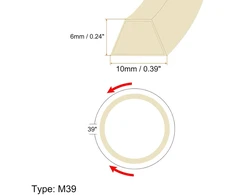 Siuvimo mašina Sourcing map pramoninės siuvimo mašinos diržas m39 1013 mm išorinė apskritimo guminė trikampė v formos diržo pakuotė iš 2 vnt.