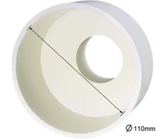 Ventiliatorius Sourcing map pvc movos patefonas patefono vamzdžio adapterio jungtis vamzdžio jungtis 110 mm x 50 mm