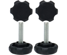 Sourcing map reguliuojamos baldų kojelės reguliuojama kojelė m6 x 30 x 30 mm rankinis sraigtas lyginimo kojelės reguliuojamas lygis grindų apsauga 4 vnt.