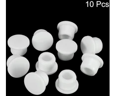 Sourcing map silikoninės gumos skylės kamščiai, minkšti lankstūs kamščiai 13–14 mm, balti, 10 vnt.