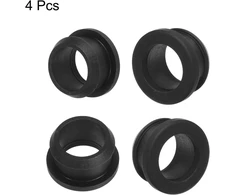 Sourcing map snap guminis žiedas skylės kamštis 1 colis ad 5/8 colio id (25 x 16 x 14 mm) sandarus atsparus įbrėžimams elektros dėžutei kabelio vamzdžiui juodas 4 vnt. pakuotė