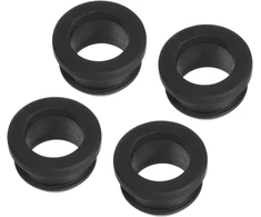 Sourcing map snap guminis žiedas skylės kamštis 1 colis ad 5/8 colio id (25 x 16 x 14 mm) sandarus atsparus įbrėžimams elektros dėžutei kabelio vamzdžiui juodas 4 vnt. pakuotė