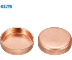 Sourcing map varinis galinis dangtelis, vamzdžių jungtis, suvirinimo jungtis, 25,4 mm, 1 colis, 4 vnt.