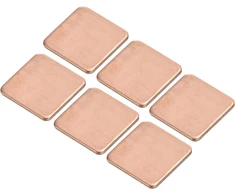 Sourcing map varinis šilumos laidumo padėklas 15mm x 15mm x 1.2mm, skirtas elektroninių lustų aušinimui, 6 vnt.
