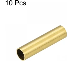 Sourcing map žalvarinis vamzdelis 7,5 mm išorinis skersmuo 0,5 mm sienelės storis 30 mm ilgio vamzdis "pasidaryk pats", 10 vnt.