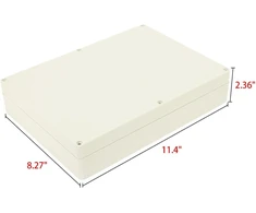 Sourcingmap® 290 mm x 210 mm x 60 mm abs jungiamoji dėžutė universalus elektrinis projektinis korpusas