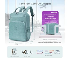 Spaher Wizzair Vueling kelioninis kuprinė rankiniam bagažui 40 x 30 x 20 cm nešiojamojo kompiuterio kuprinė 14 colių mažas rankinis bagažas kelioninis lėktuvo krepšys po sėdyne rankinis bagažas kuprinė, ryškiai žalia, moderni