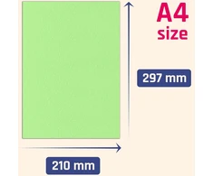 Spalvotas A4 popierius, 120 g/m², 100 lapų, 5 spalvos