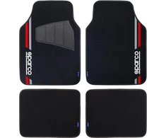 Sparco Spcf508rd juodos ir raudonos spalvos kilimėlių komplektas, 4 vnt., raudonas