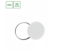 Spectrum Nymphea Juodas &amp; Baltas Rings 32w Nw 230v 115st Ip54 Fi380x55 Baltas/juodas
