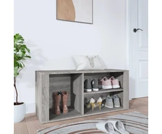 Spintelė batams, pilka ąžuolo, 100x35x45cm, apdirbta mediena