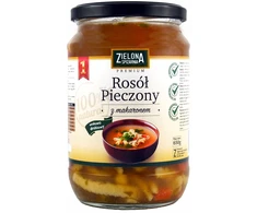 Spiżarnia Zielona sultinys su keptomis daržovėmis ir mėsa su makaronais 650g