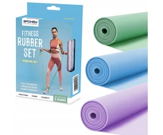 Spokey Fitness gumos treniruotėms, joga, pilatesas, 3 vnt. rinkinys