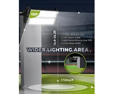 Spolehli Led prožektorius 100 W prožektorius 13000 Lm 6500 K stadionas Ip66 atsparus vandeniui apšvietimas Ac100-265 V stadionui, žaidimų aikštelei, dokui, aikštei, naudojimui lauke