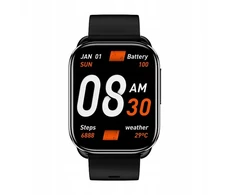 Sportinis laikrodis Qcy Watch Gs, jutiklinis išmanusis laikrodis, atsparus vandeniui Ipx8, pilkas