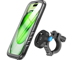 Sportlink telefono laikiklis dviračiui, skirtas iphone 15 plus - aliuminio telefono laikiklis motociklui [360° reguliuojamas/pilna apsauga] lauko telefono laikiklis dviračio telefono laikiklis ant vairo