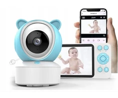Spreest elektroninė auklė su wifi kamera, pasukama ir monitoriaus programėle