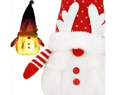 Springos Kalėdinė Led figūrėlė "sniego senelis" 36cm