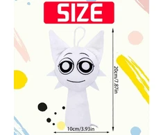 Sprunki pliušinis žaislas, 20 cm / 7.87 colio Sprunki minkštas žaislas, Sprunki Wenda pliušinis žaislas, Sprunki pliušiniai žaislai berniukams mergaitėms ir Sprunki gerbėjams gimtadienio dovana, dovanos klasiokams