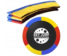 SPRUOKLIŲ DANGTIS TRAMPLINUI 244-252cm 8 FT SPALVOTAS TVIRTAS KEMPINĖS APSAUGAS