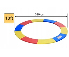 Spyruoklių uždangalas batutui 300-320 cm 10FT SPALVOTAS TVIRTAS ILGAAMŽIS APSAUGA