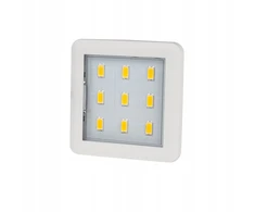 Square kvadratinis plokščias Led spintelės šviestuvas 2,5w baltas neutralus