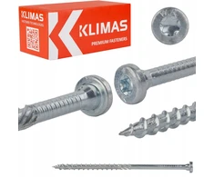 Sraigtai medienos jungtims 8x160 mm 50 vnt. Torx Klimas Wkcr