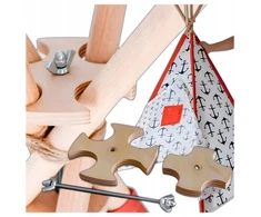 Stabilizatorius Tipi Wigwam Teepee palapinei, mediena, pagaminta Lenkijoje