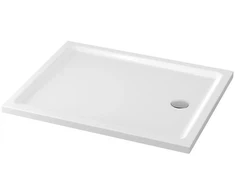 Stačiakampis akrilinis baltas padėklas Tako 100x80x4 Cersanit