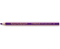 Staedtler Dicki 1287-6 Super Jumbo spalvinimo pieštukai šešiakampio formos, 12 vnt. pakuotė kartoninėje dėžutėje, violetiniai