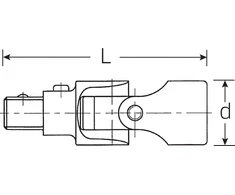 Stahlwille Qr 428" universalioji jungtis su Quickrelease, sidabrinė, 60 mm